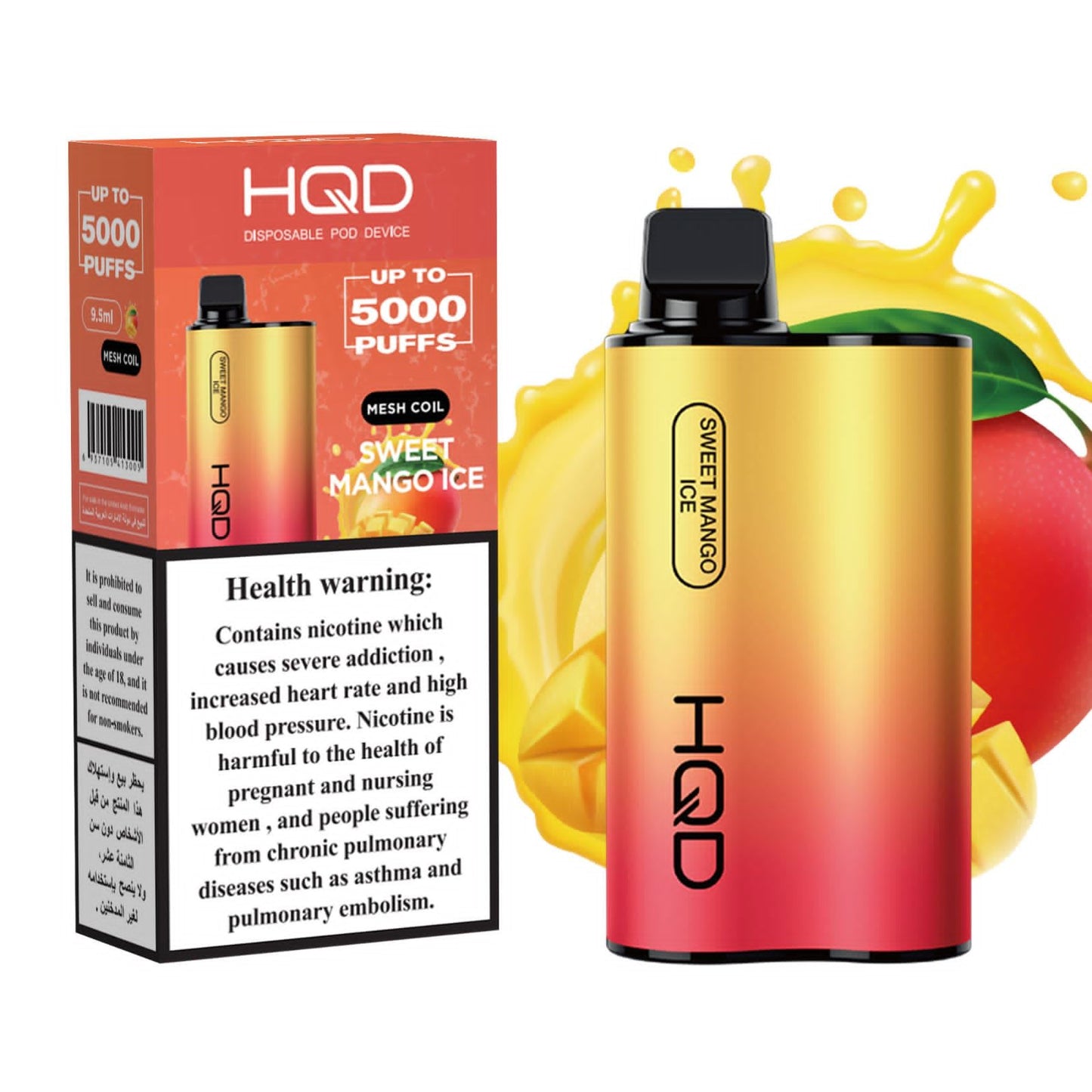 HQD Box - 5000 Puffs/ 2%